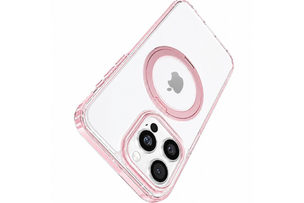 Ốp Lưng iPhone 15 Pro Max Magnetic 360 Stand O3L TORRAS Hồng - 4