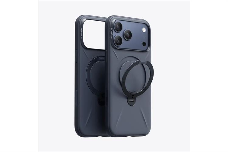 Ốp lưng Magnetic 360 Stand iPhone 17 Pro Max TPU PC TORRAS Q PRO Màu Xanh Dương