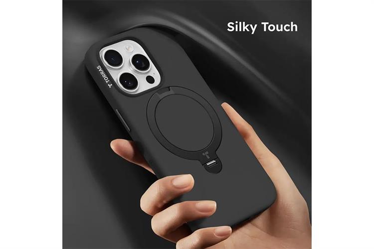 Ốp lưng Magnetic 360 Stand iPhone 16 Pro Max TPU PC TORRAS Q PRO Màu Đen