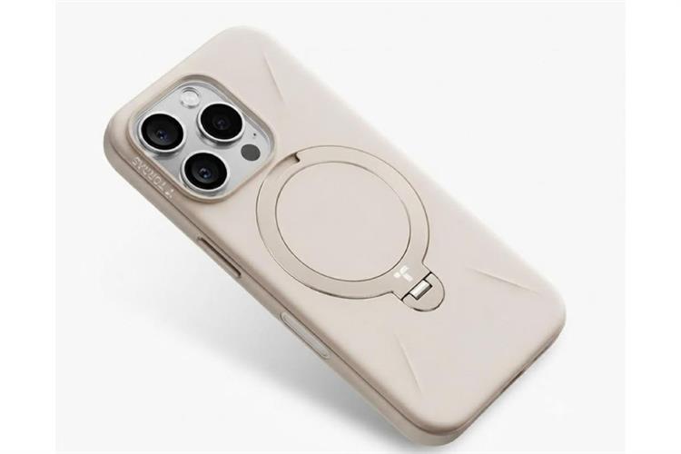 Ốp lưng Magnetic 360 Stand iPhone 16 Pro Max TPU PC TORRAS Q PRO Màu Kem