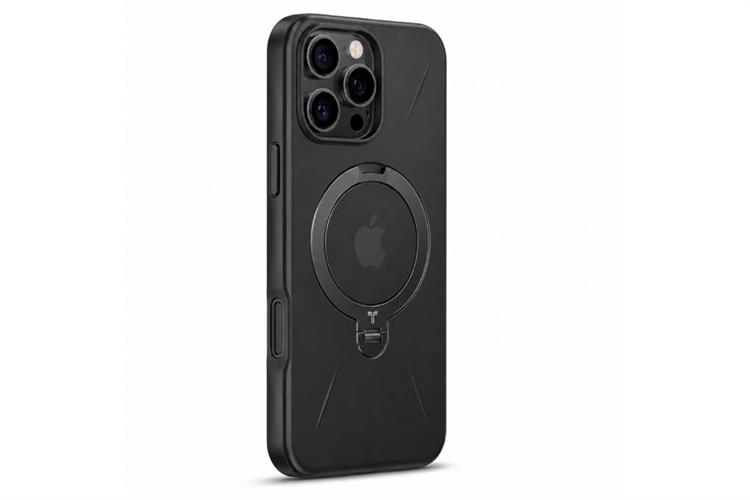 Ốp lưng Magnetic 360 Stand  iPhone 16 Pro PC TORRAS Q PRO Màu Đen