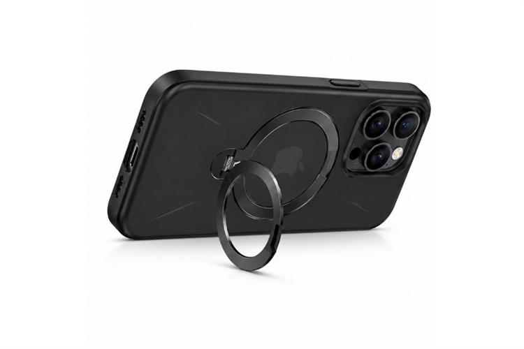 Ốp lưng Magnetic 360 Stand  iPhone 16 Pro PC TORRAS Q PRO Màu Đen