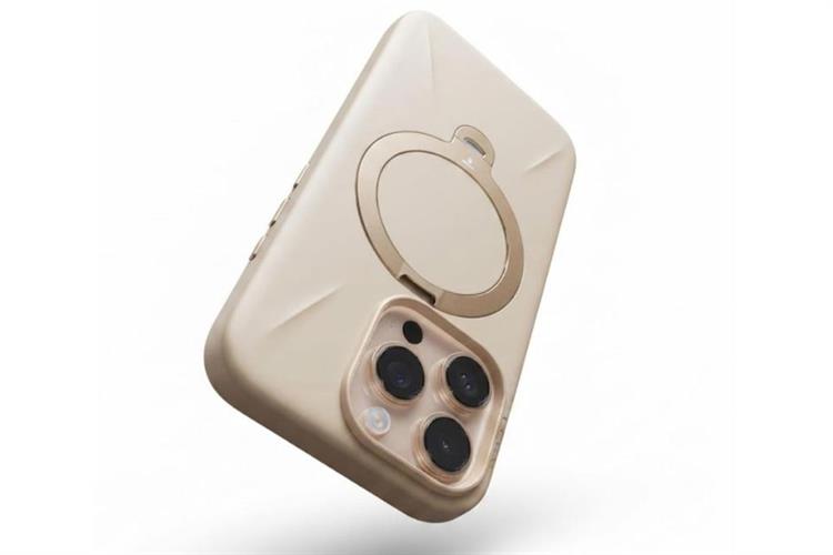 Ốp lưng Magnetic 360 Stand  iPhone 16 Pro PC TORRAS Q PRO Màu Kem