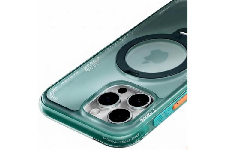 Ốp lưng Magnetic 360 Stand iPhone 16 Pro Max TPU PC TORRAS Q3 AIR Màu Xanh ngọc