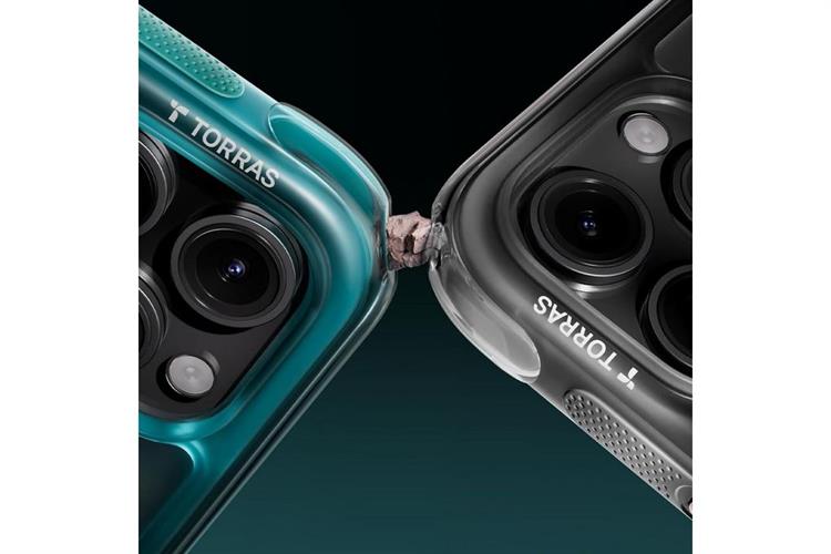 Ốp lưng Magnetic 360 Stand iPhone 16 Pro Max TPU PC TORRAS Q3 AIR Màu Xanh ngọc