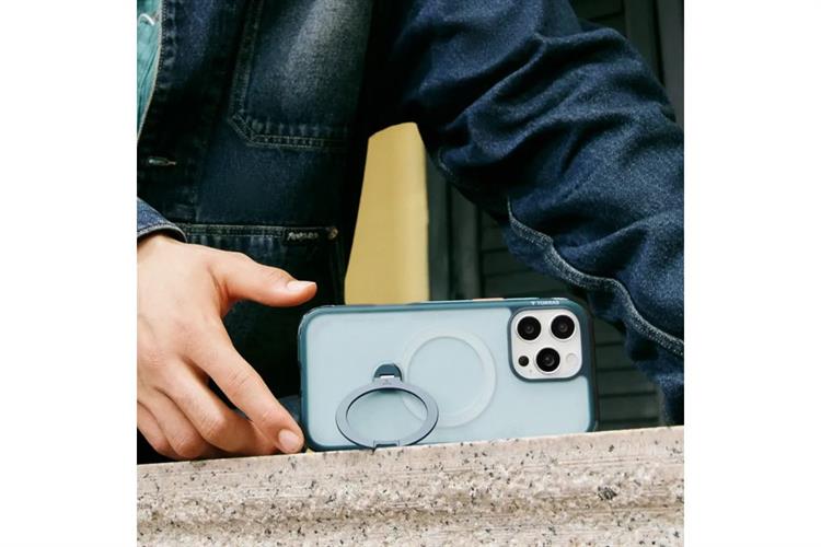 Ốp lưng Magnetic 360 Stand iPhone 16 Pro Max TPU PC TORRAS Q3 AIR Màu Xanh ngọc