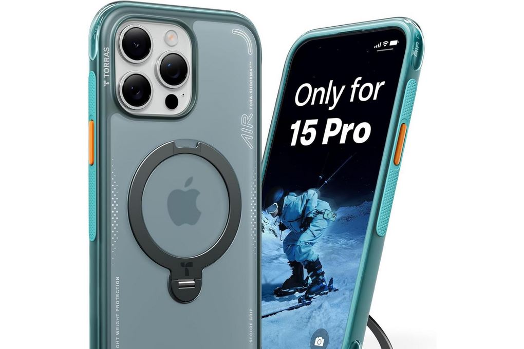 Ốp lưng Magnetic 360 Stand iPhone 15 Pro Max TPU PC TORRAS Q3 AIR - 2