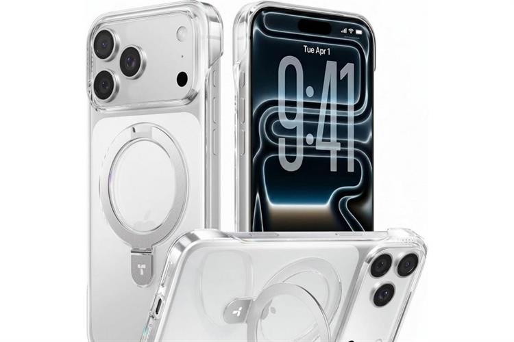 Ốp lưng Magnetic Stand iPhone 17 Pro Max PC TORRAS Q1 Màu Trắng