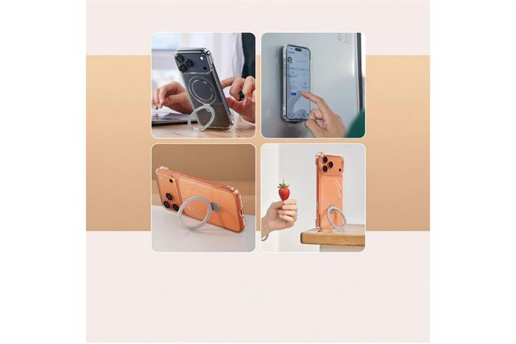 Ốp lưng Magnetic Stand iPhone 17 Pro Max PC TORRAS Q1 Màu Trắng