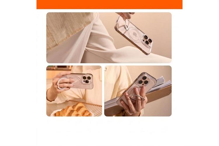Ốp lưng Magnetic Stand iPhone 16 Pro Max PC TORRAS Q1 Màu Trắng