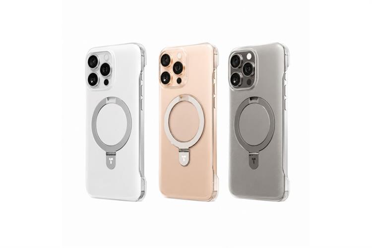 Ốp lưng Magnetic Stand iPhone 16 Pro PC TORRAS Q1 Màu Trắng