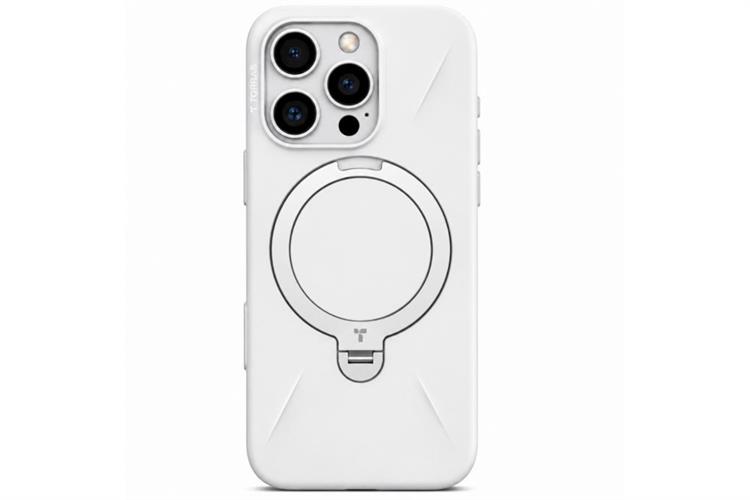 Ốp lưng Magnetic 360 Stand iPhone 16 Pro Max TPU PC TORRAS Q3 MONO Màu Trắng