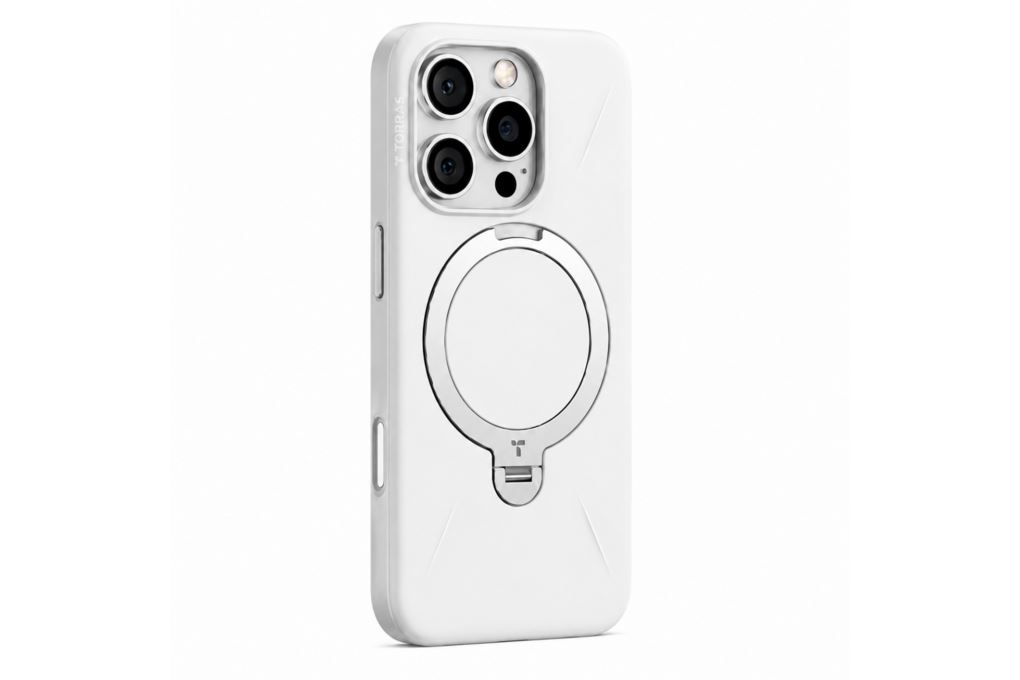 Ốp lưng Magnetic 360 Stand iPhone 16 Pro Max TPU PC TORRAS Q3 MONO Màu Trắng