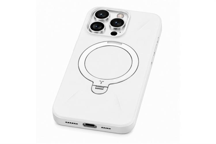 Ốp lưng Magnetic 360 Stand iPhone 16 Pro Max TPU PC TORRAS Q3 MONO Màu Trắng