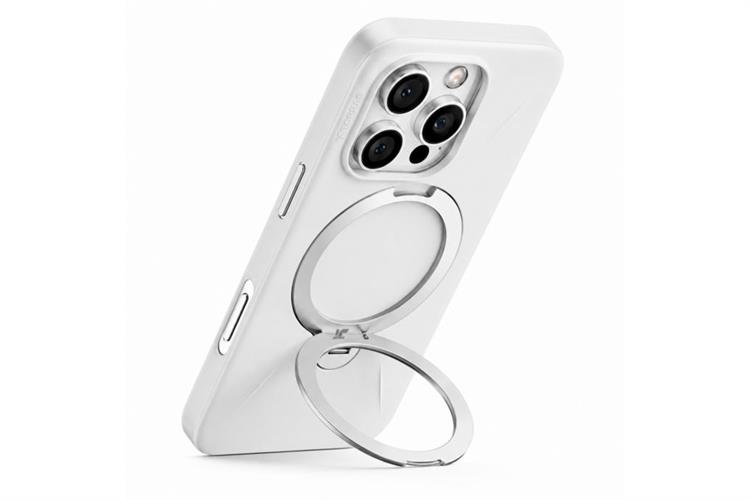 Ốp lưng Magnetic 360 Stand iPhone 16 Pro Max TPU PC TORRAS Q3 MONO Màu Trắng
