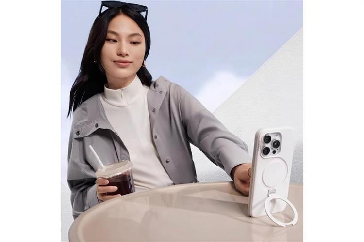 Ốp lưng Magnetic 360 Stand iPhone 16 Pro Max TPU PC TORRAS Q3 MONO Màu Trắng