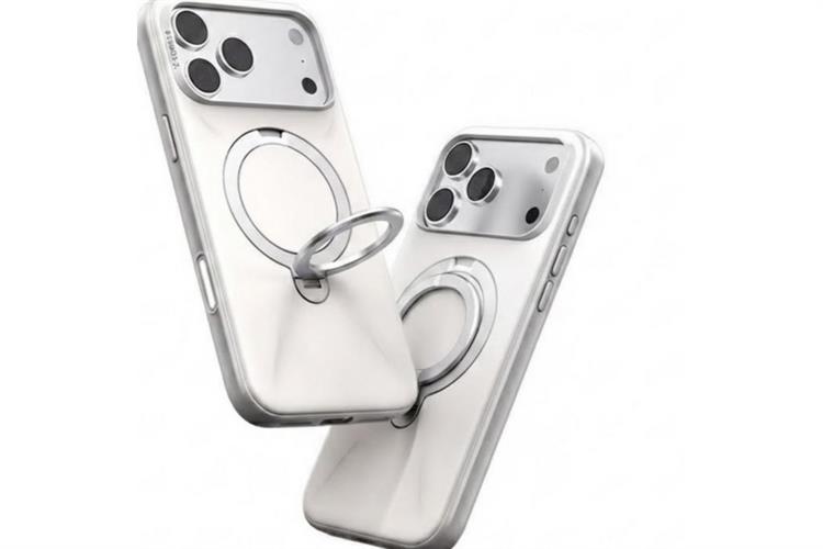 Ốp lưng Magnetic 360 Stand iPhone 17 Pro TPU PC TORRAS Q3 MONO Màu Trắng