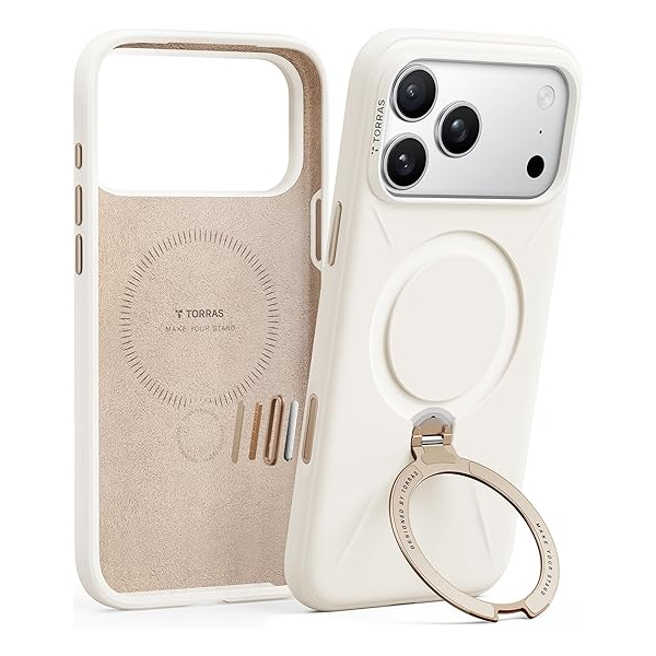 Ốp lưng Magnetic 360 Stand iPhone 17 Pro TPU PC TORRAS Q3 MONO