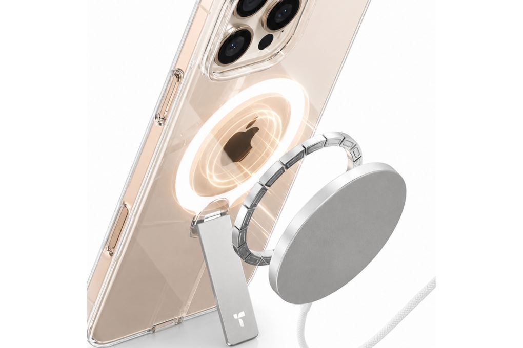 Ốp lưng Magnetic iPhone 15 Pro Max Nhựa cứng TORRAS 360 Kickstand LPRO Màu Trắng