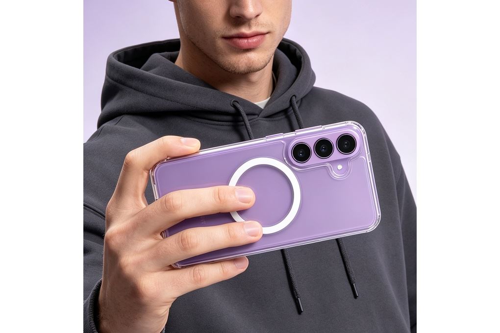 Ốp lưng Magnetic Galaxy S26 FE PC TPU AVA+ JCS003 Màu Trắng