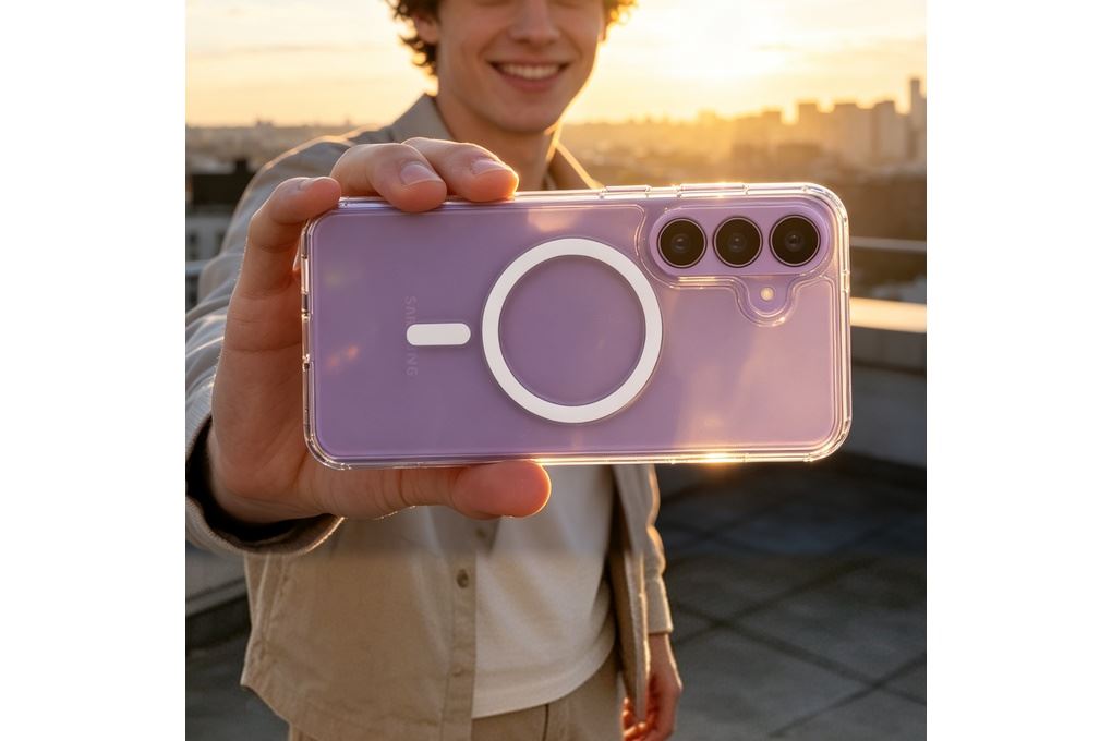Ốp lưng Magnetic Galaxy S26 FE PC TPU AVA+ JCS003 Màu Trắng