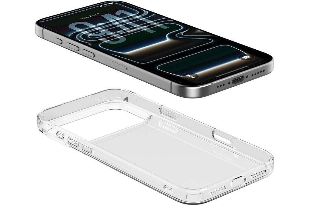 Ốp lưng iPhone 18 Pro Max Tempered Glass PC TPU Mipow PS18B-CR IRONBULL Màu Trắng