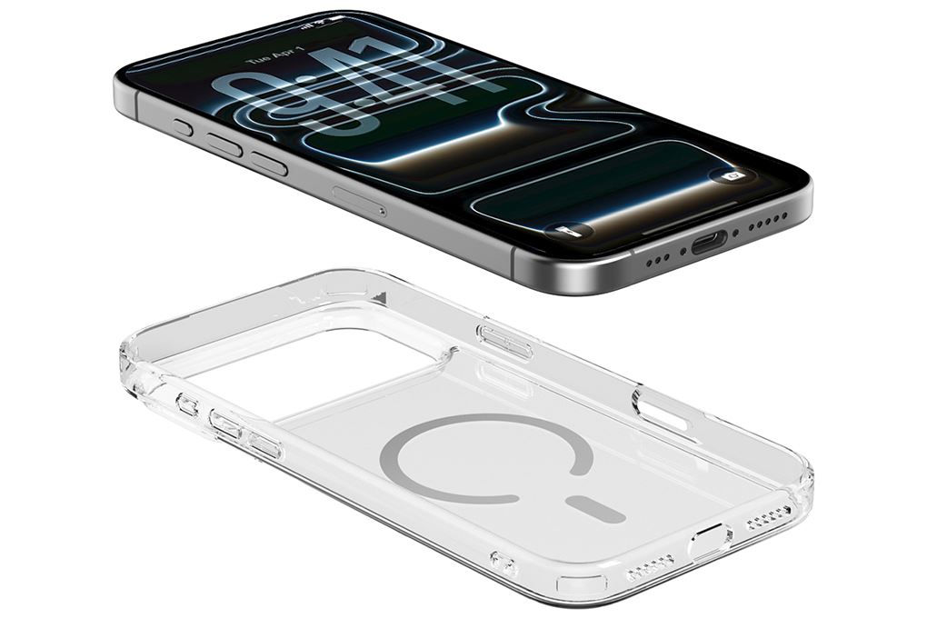 Ốp lưng Magnetic iPhone 18 Pro Tempered Glass PC TPU Mipow MGC18A-CR IRONBULL Màu Trắng
