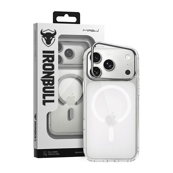 Ốp lưng Magnetic iPhone 18 Pro PC TPU Mipow Camera Stand Có Button Control SXC18A-CR IRONBULL