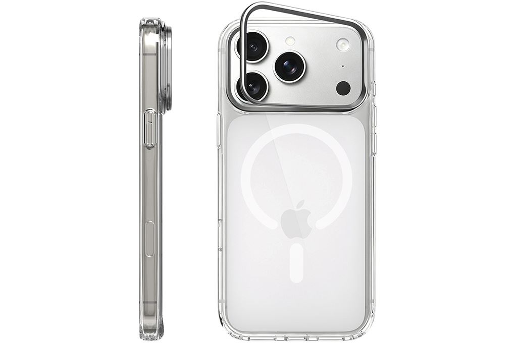 Ốp lưng Magnetic iPhone 18 Pro PC TPU Mipow Camera Stand Có Button Control SXC18A-CR IRONBULL Màu Trắng