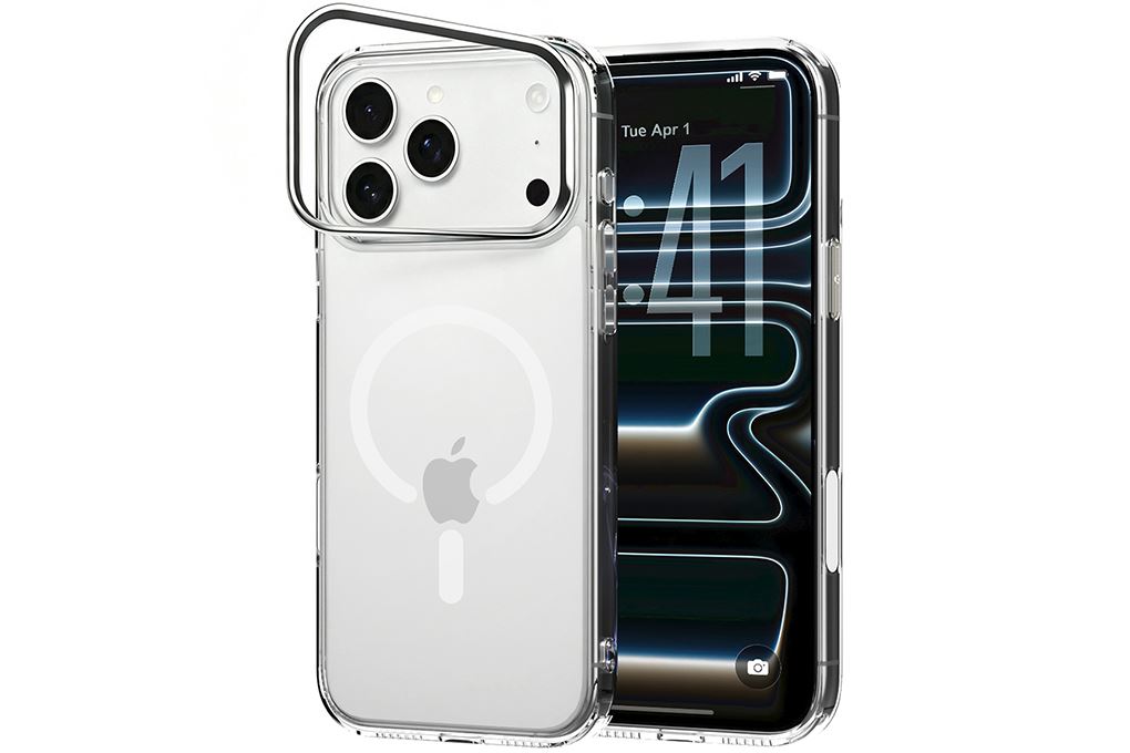 Ốp lưng Magnetic iPhone 18 Pro PC TPU Mipow Camera Stand Có Button Control SXC18A-CR IRONBULL Màu Trắng