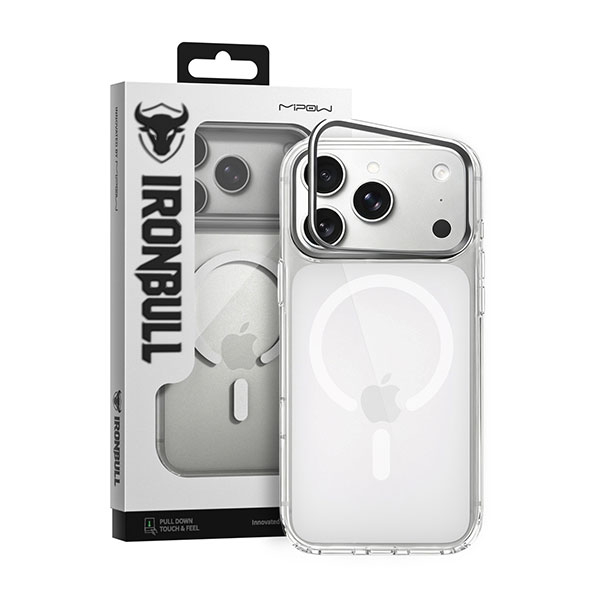Ốp lưng Magnetic iPhone 18 Pro Max PC TPU Mipow Camera Stand Có Button Control SXC18B-CR IRONBULL