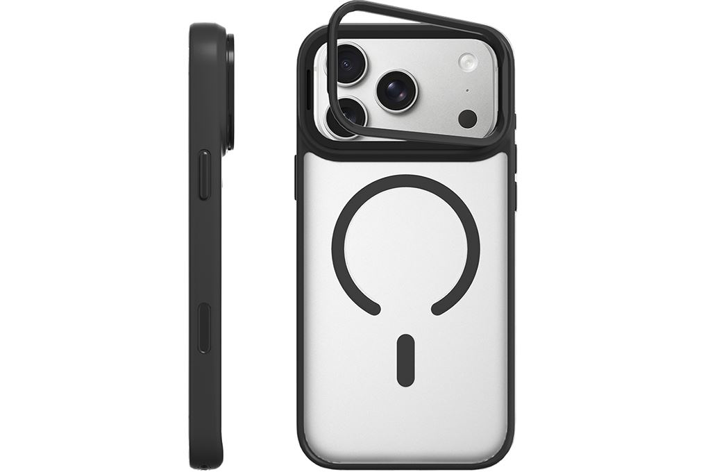 Ốp lưng Magnetic iPhone 18 Pro PC TPU Mipow Camera Stand Có Button Control MATTEX MTC18A IRONBULL Màu Đen