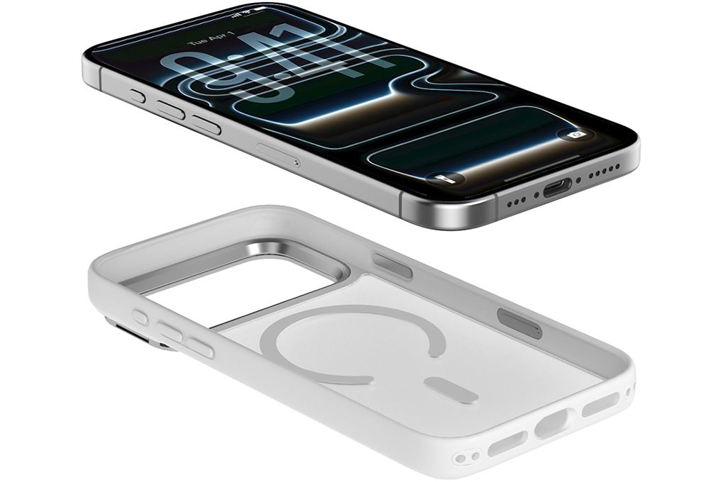 Ốp lưng Magnetic iPhone 18 Pro PC TPU Mipow Camera Stand Có Button Control MATTEX MTC18A IRONBULL Màu Bạc