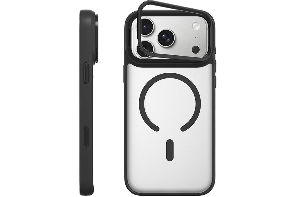 Ốp lưng Magnetic iPhone 18 Pro Max PC TPU Mipow Camera Stand Có Button Control MATTEX MTC18B IRONBULL Màu Đen