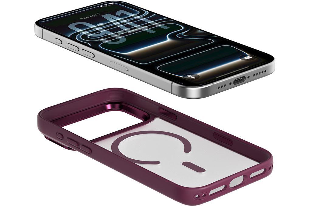 Ốp lưng Magnetic iPhone 18 Pro Max PC TPU Mipow Camera Stand Có Button Control MATTEX MTC18B IRONBULL Màu Đỏ đô