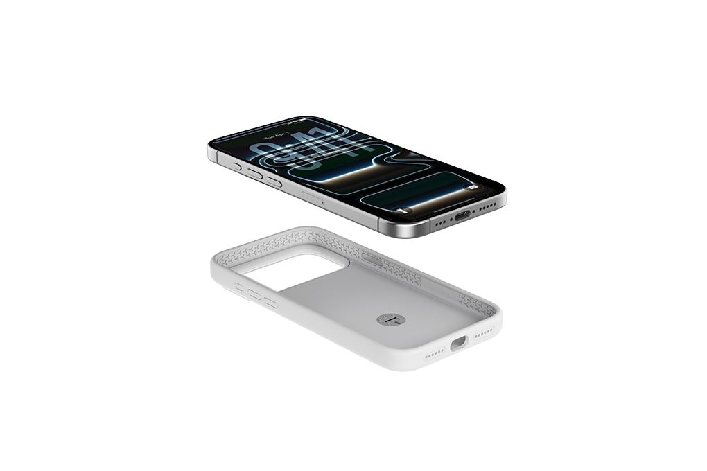 Ốp lưng Magnetic iPhone 18 Pro Max Silicone Mipow Stand Magnetic Có Button Control MattEX MSD18A IRONBULL Màu Trắng - Kem