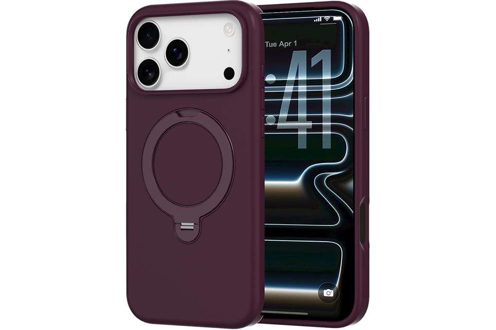 Ốp lưng Magnetic iPhone 18 Pro Max Silicone Mipow Stand Magnetic Có Button Control MattEX MSD18A IRONBULL - 2