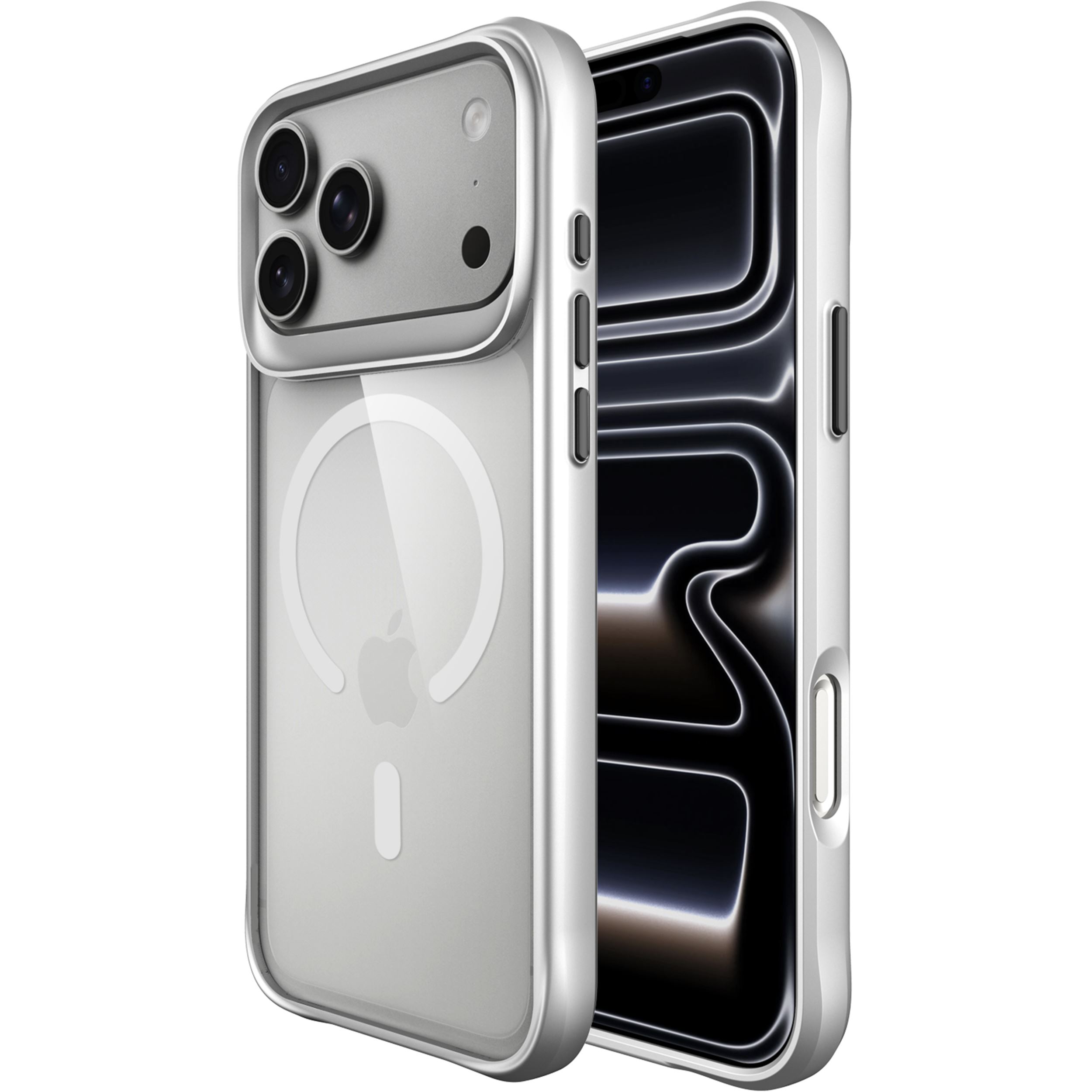 Ốp lưng Magnetic iPhone 18 Pro PC TPU JINYA Xpro Màu Bạc