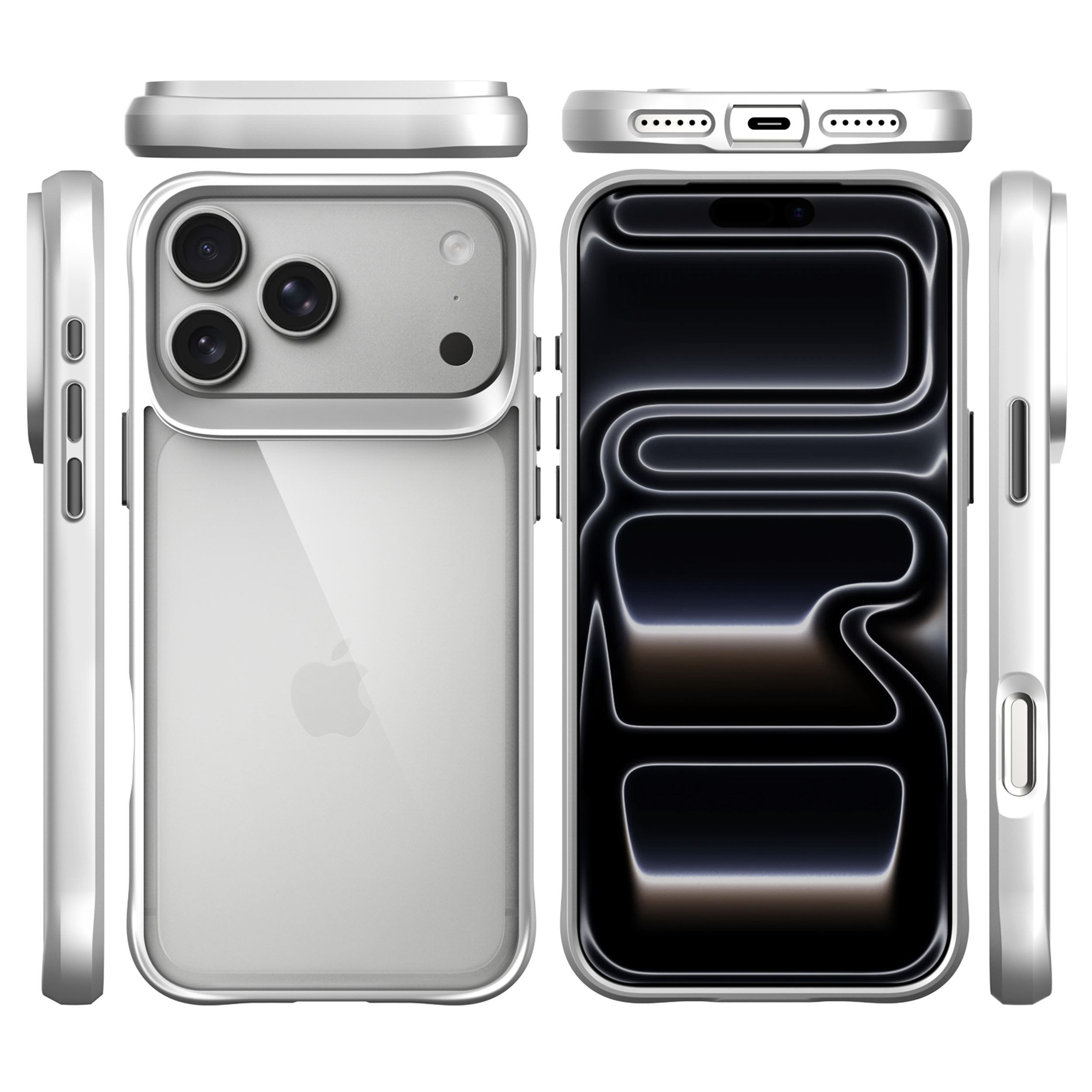 Ốp lưng iPhone 18 Pro PC TPU JINYA Pro Màu Bạc