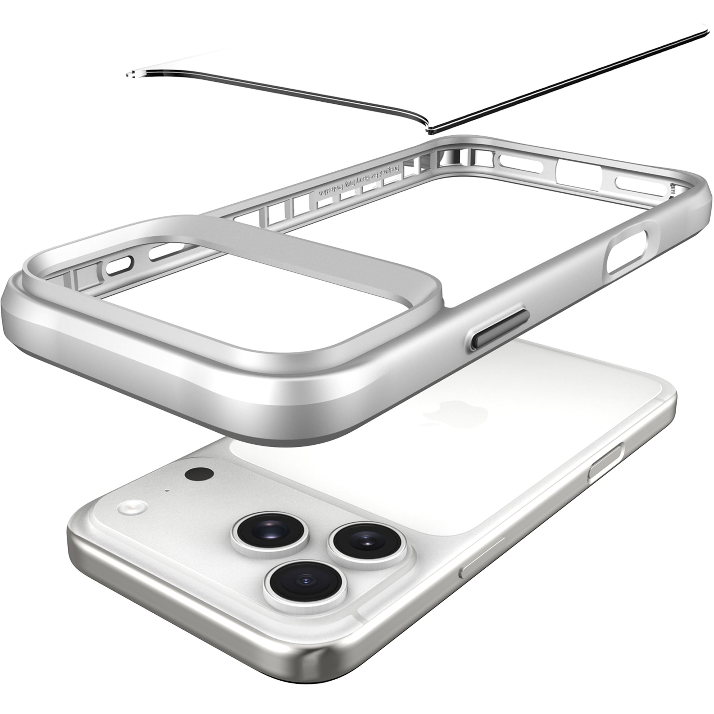 Ốp lưng iPhone 18 Pro PC TPU JINYA Pro Màu Bạc
