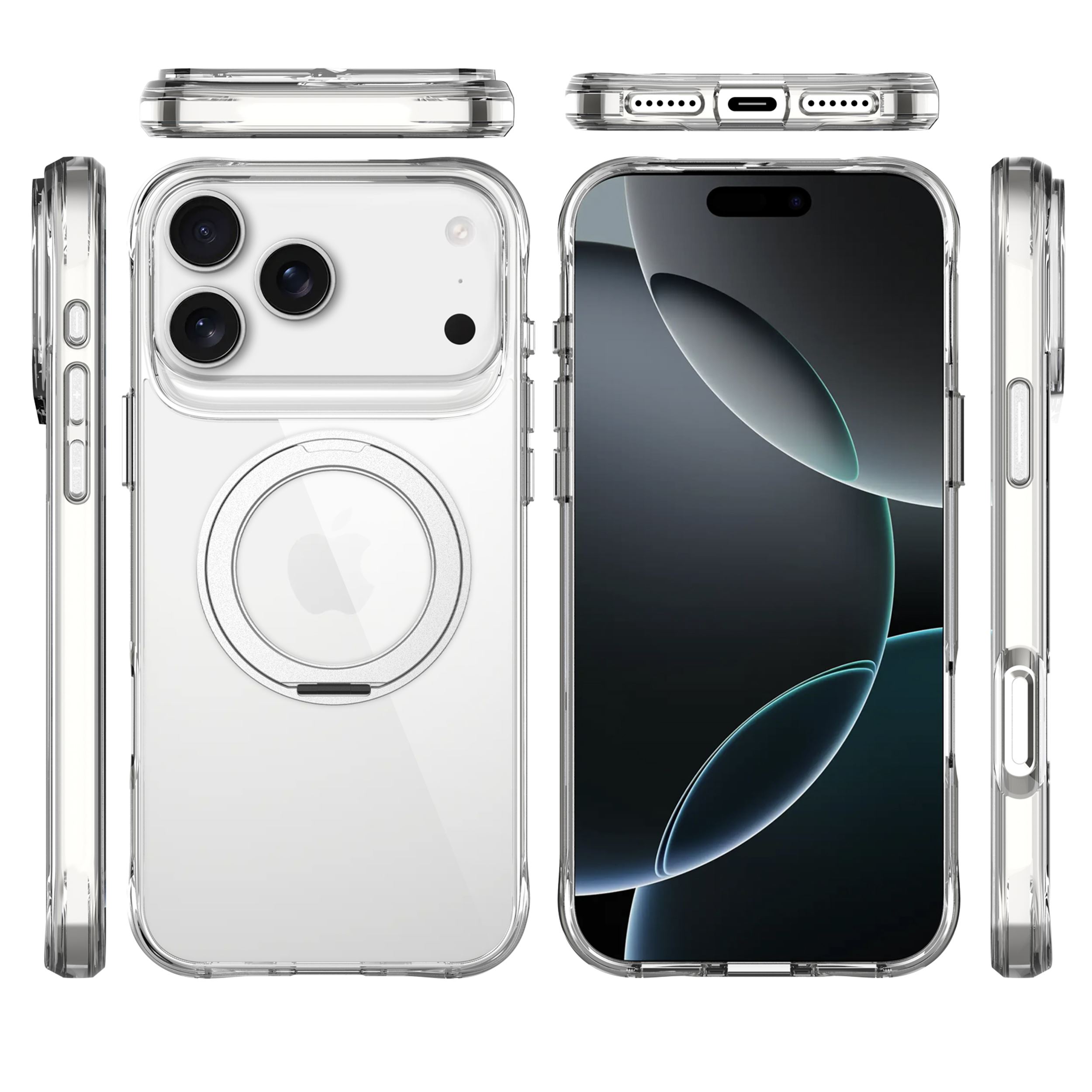 Ốp lưng Magnetic iPhone 18 Pro PC TPU JINYA Stand Xpro Màu Trắng