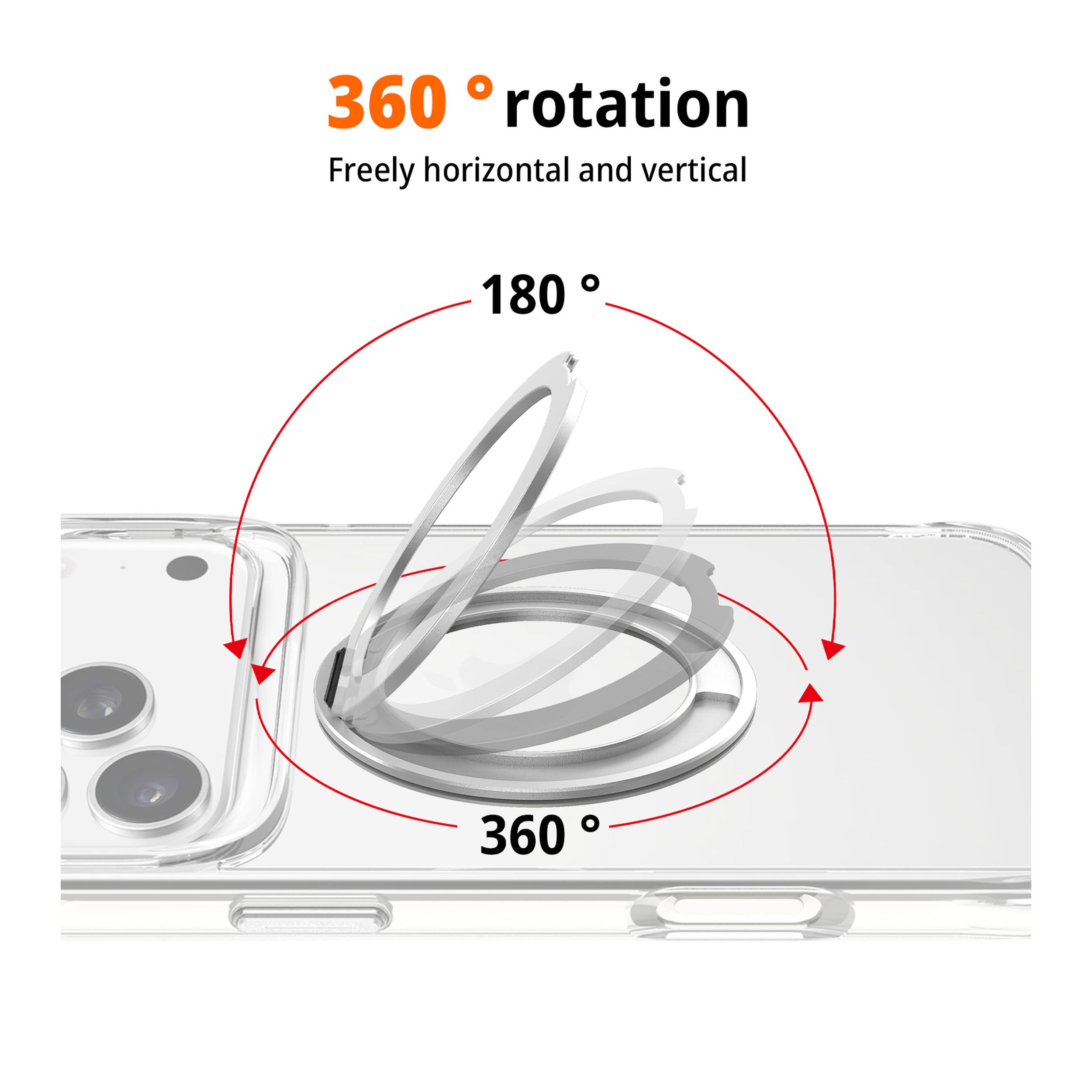 Ốp lưng Magnetic iPhone 18 Pro PC TPU JINYA Stand Xpro Màu Trắng