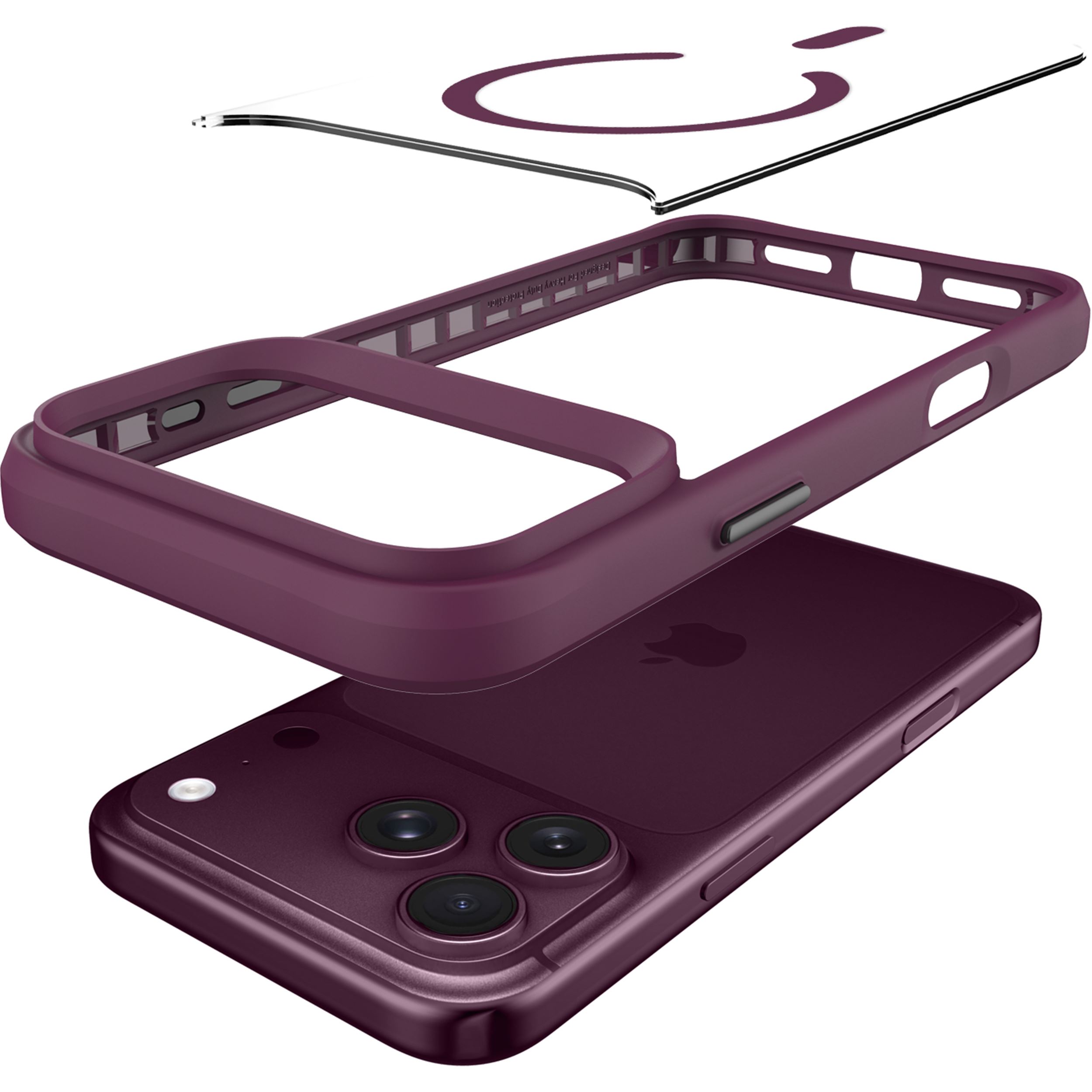 Ốp lưng Magnetic iPhone 18 Pro Max PC TPU JINYA Xpro Màu Tím