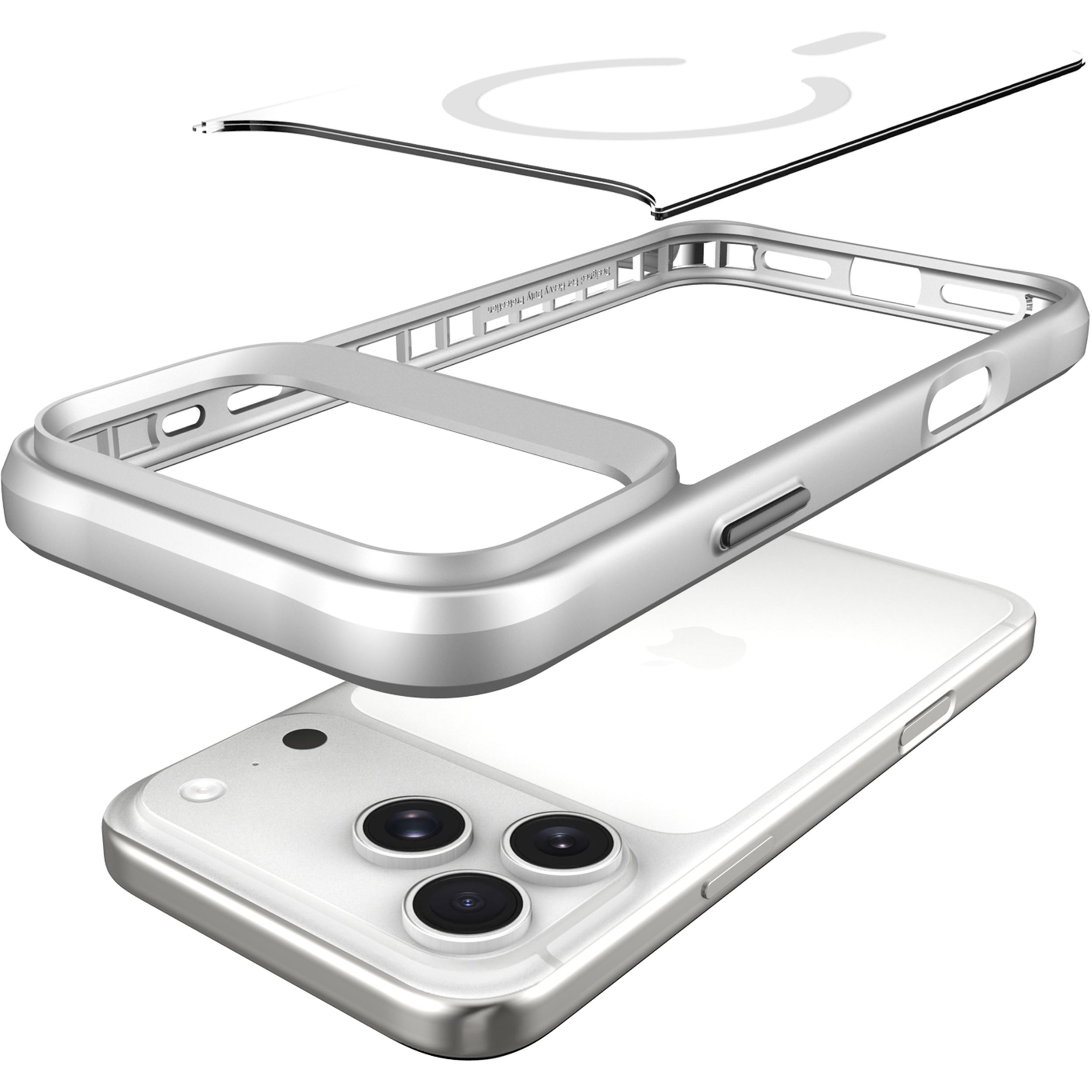 Ốp lưng Magnetic iPhone 18 Pro Max PC TPU JINYA Xpro Màu Bạc