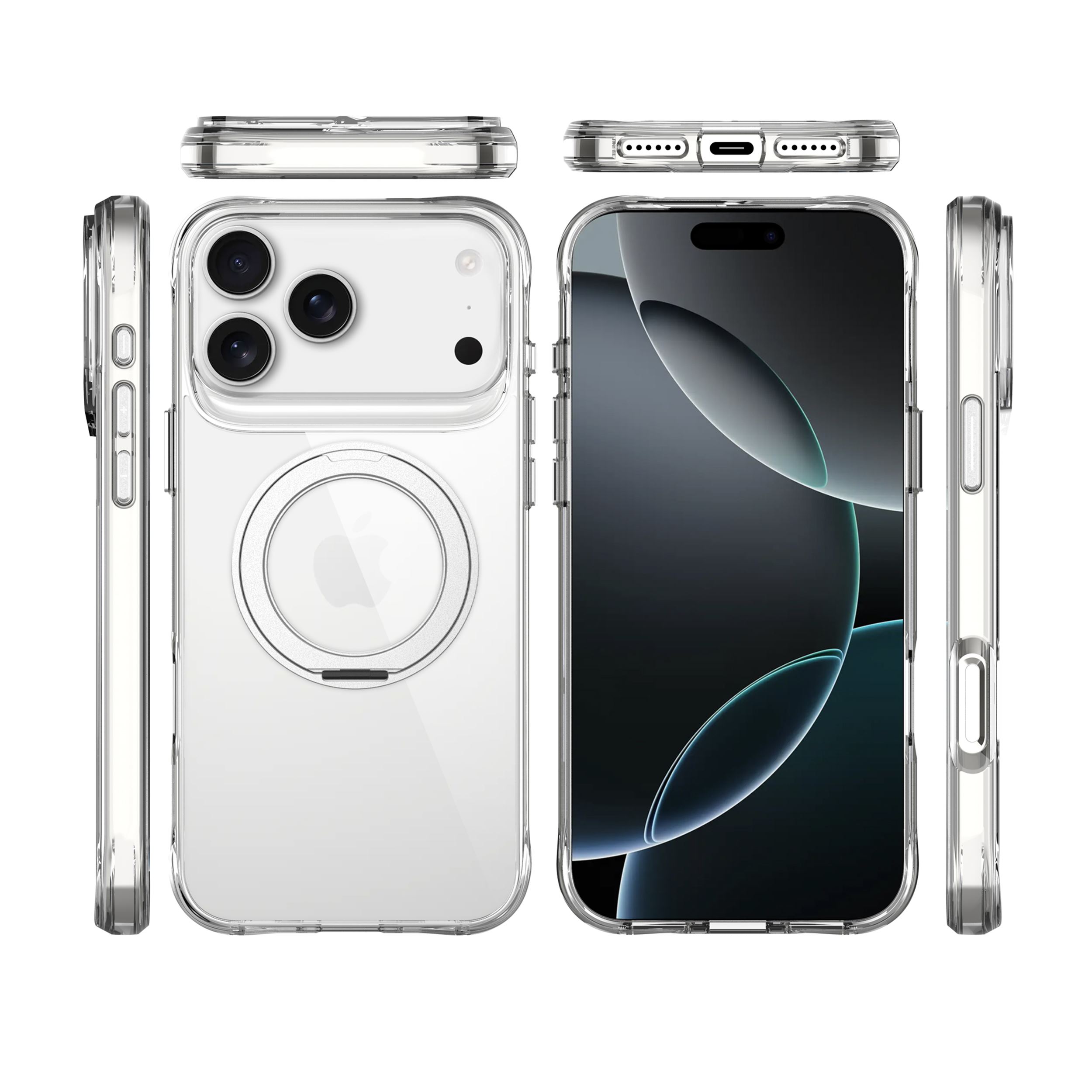 Ốp lưng Magnetic iPhone 18 Pro Max PC TPU JINYA Stand Xpro Màu Trắng