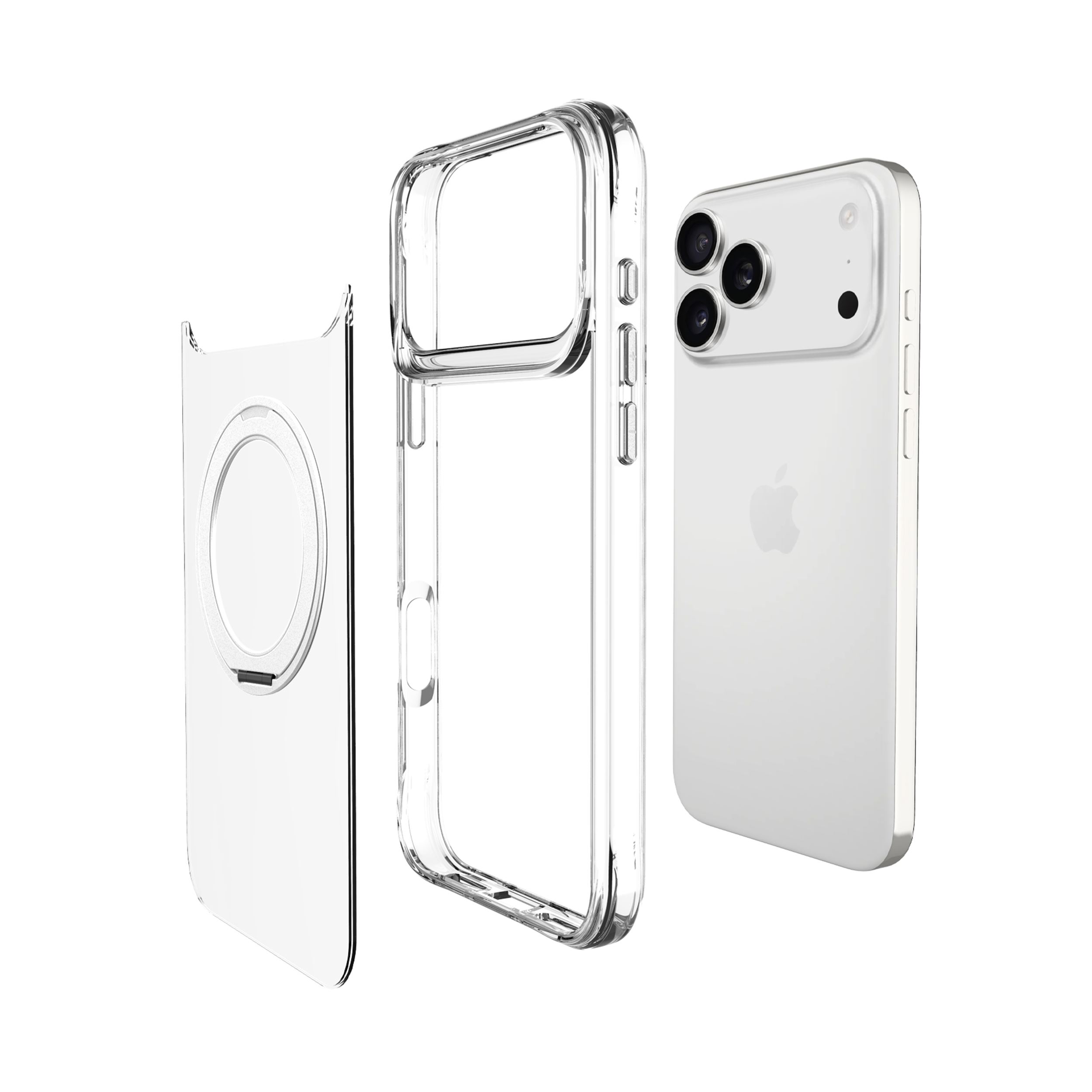 Ốp lưng Magnetic iPhone 18 Pro Max PC TPU JINYA Stand Xpro Màu Trắng