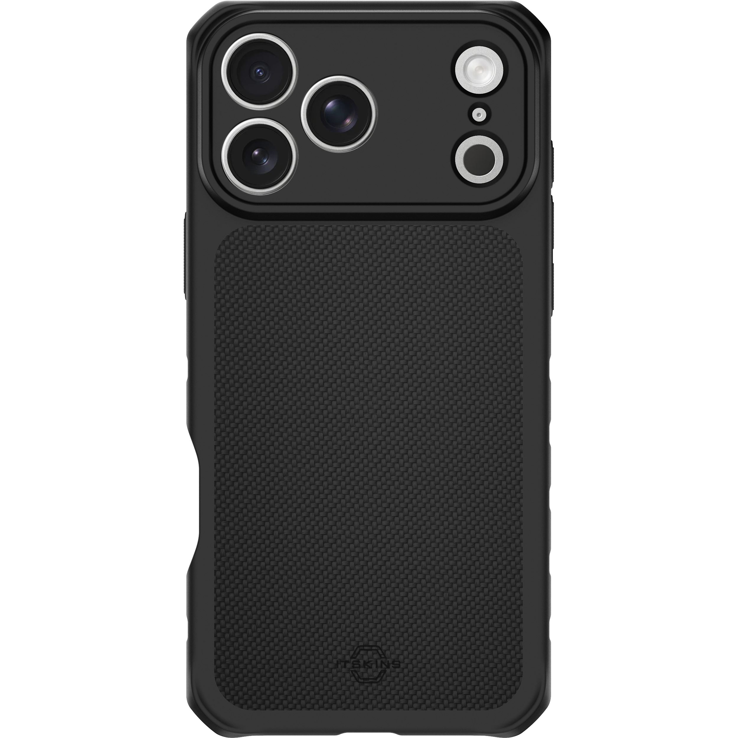 Ốp lưng Magnetic iPhone 18 Pro Nylon PC TPU ITSKINS Hybrid R Màu Đen