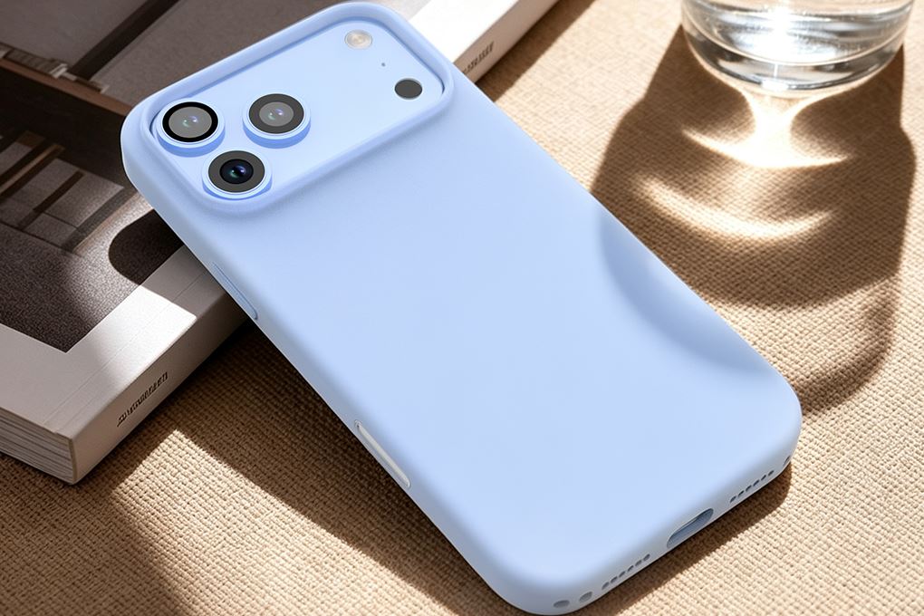 Ốp lưng iPhone 18 Pro Max Magnetic có button control JC Silicone AVA+ KLL051223 Màu Xanh Dương