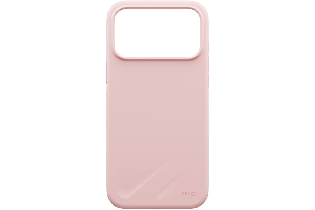 Ốp lưng Magnetic iPhone 18 Pro Silicone UNIQ Có Nút Camera Control LINO Liquid Màu Hồng nhạt