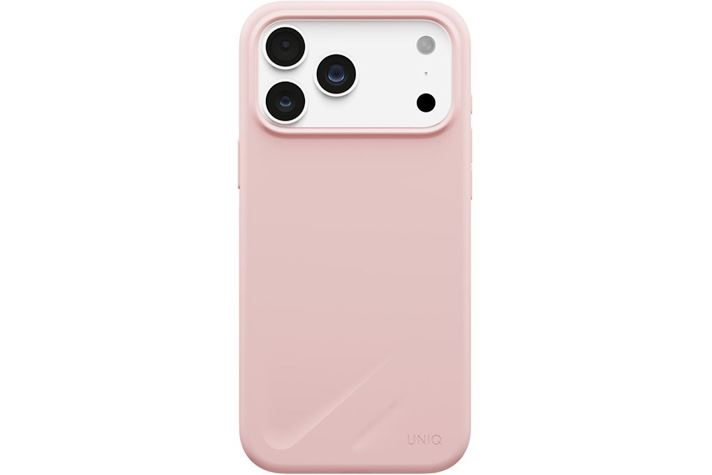 Ốp lưng Magnetic iPhone 18 Pro Silicone UNIQ Có Nút Camera Control LINO Liquid Màu Hồng nhạt